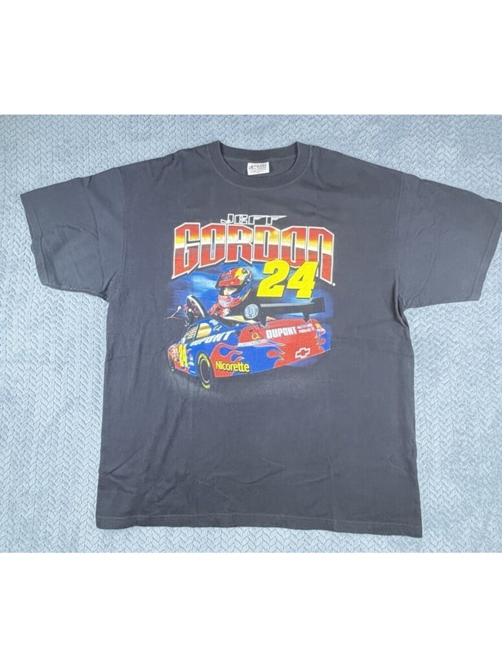 NASCAR Jeff Gordon 24 T-Shirt Vintage 90s Size XXL Dupont Racing (0145)